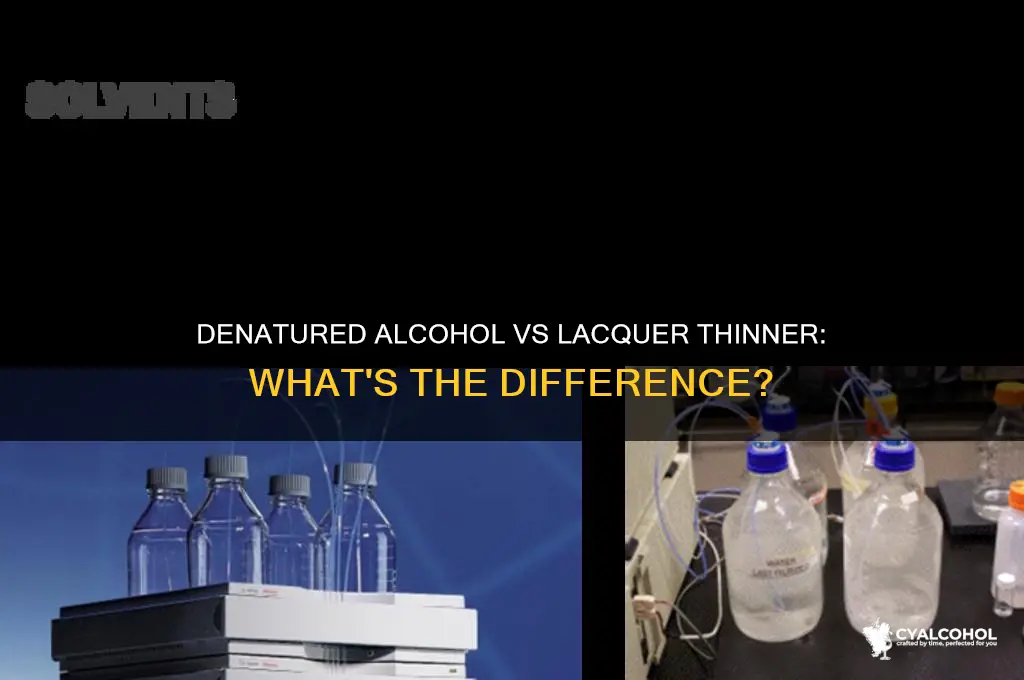is denatured alcohol the same as lacquer thinner