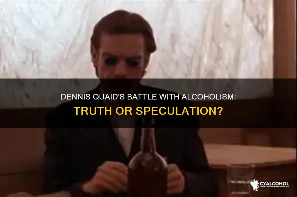 is dennis quaid an alcoholic