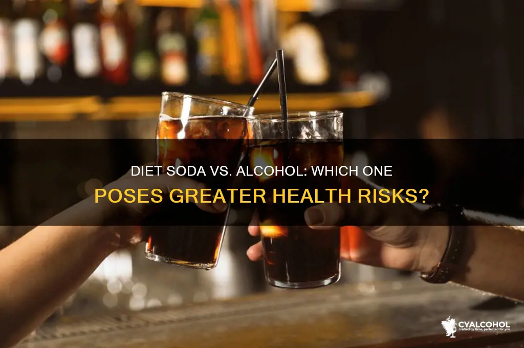 is diet soda worse than alcohol