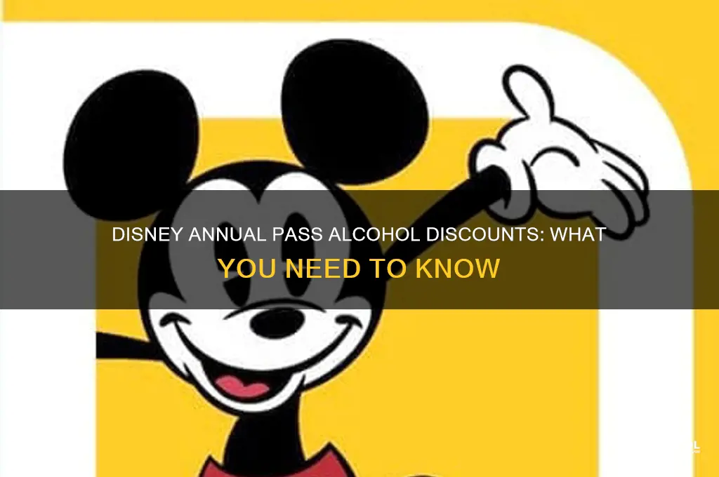 is disney ap discount for alcohol