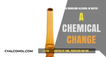 Alcohol and Water: A Chemical Change?