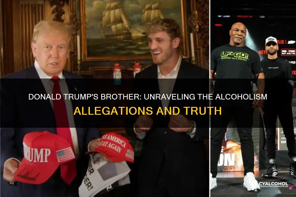 is donald trumps brother an alcoholic