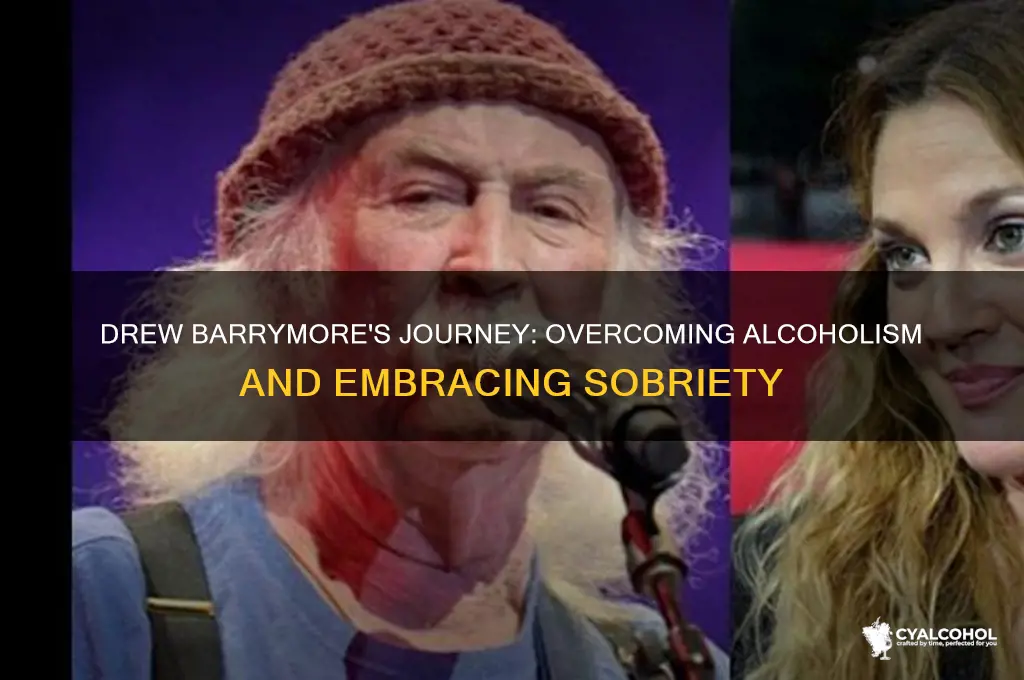 is drew barrymore a recovering alcoholic