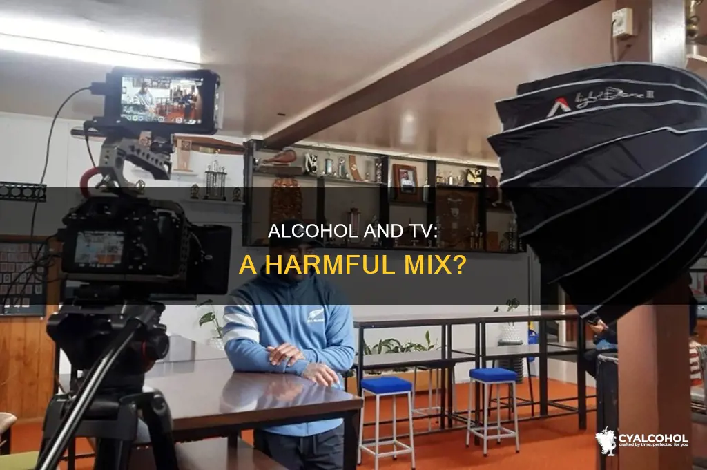 is drinkibg alcohol while watchibg tv a crume
