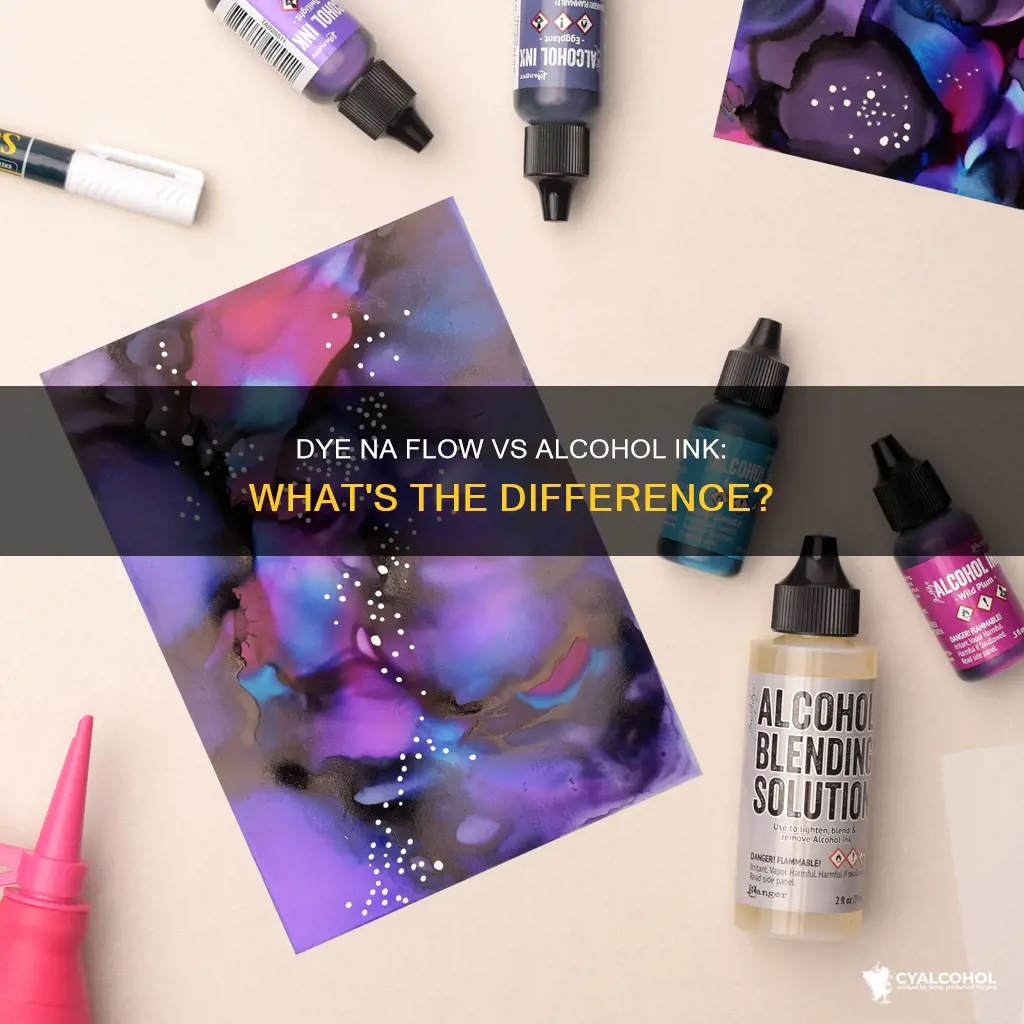 is dye na flow the same as alcohol ink