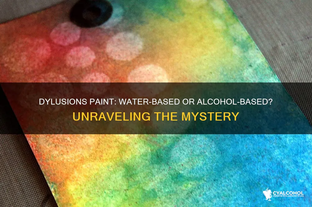 is dylusions paint waterbased or alcohol
