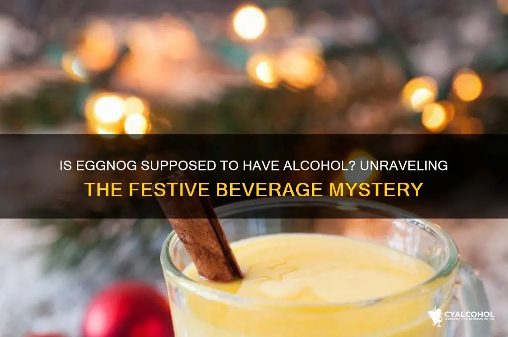 is eggnog supposed to have alcohol