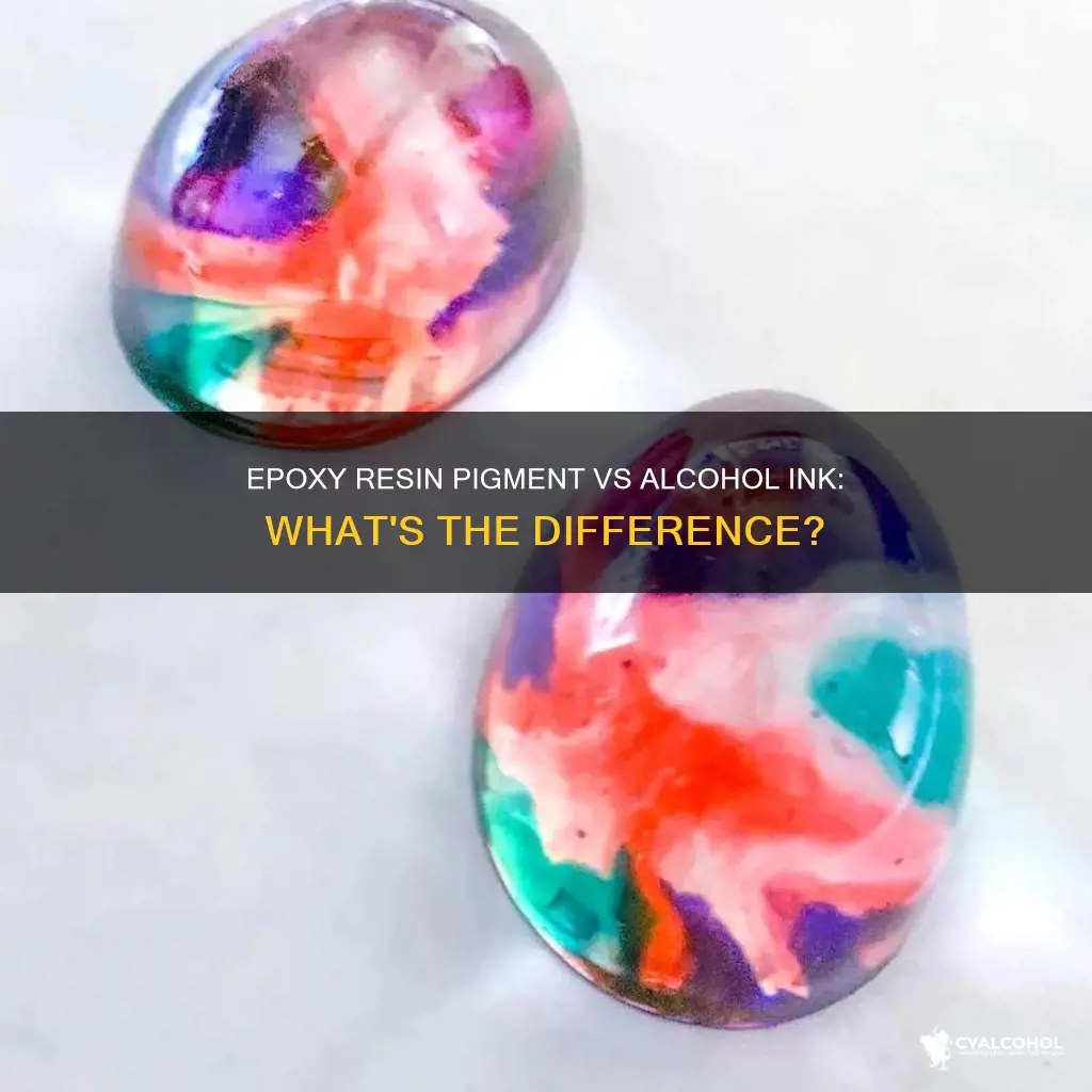 is epoxy resin pigment the same as alcohol ink