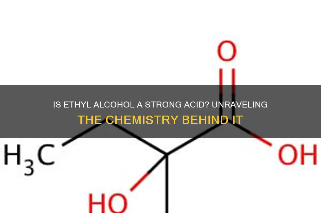 is ethyl alcohol a strong acid