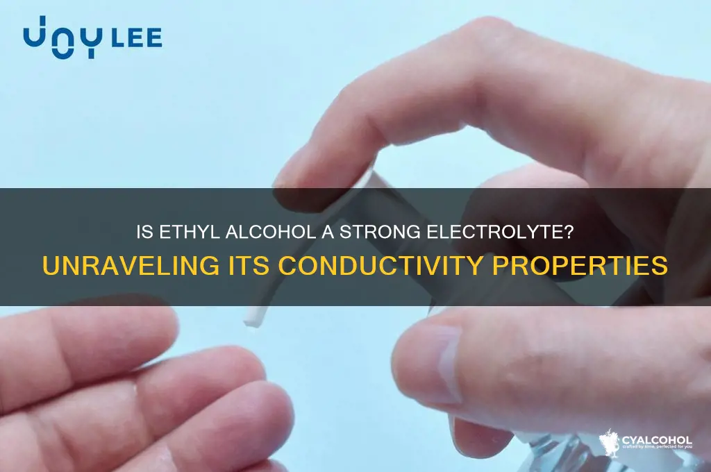 is ethyl alcohol a strong electrolye