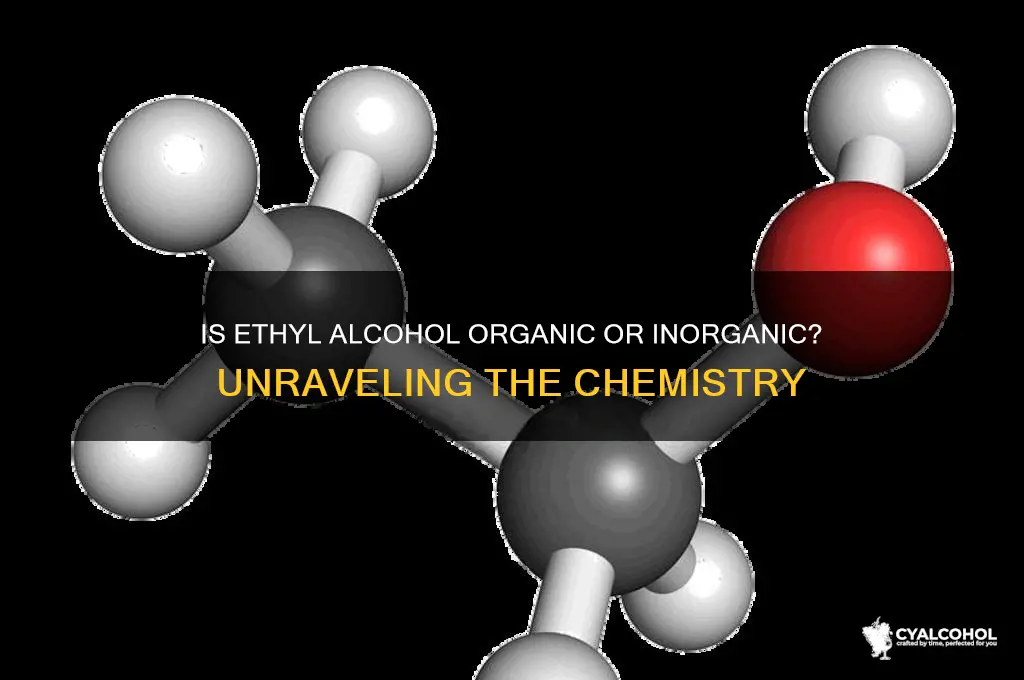 is ethyl alcohol organic or inorganic
