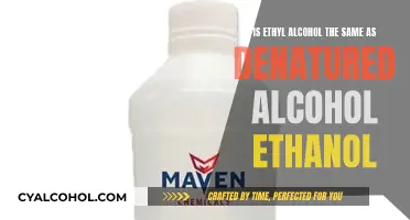The Difference: Ethyl Alcohol vs Denatured Alcohol