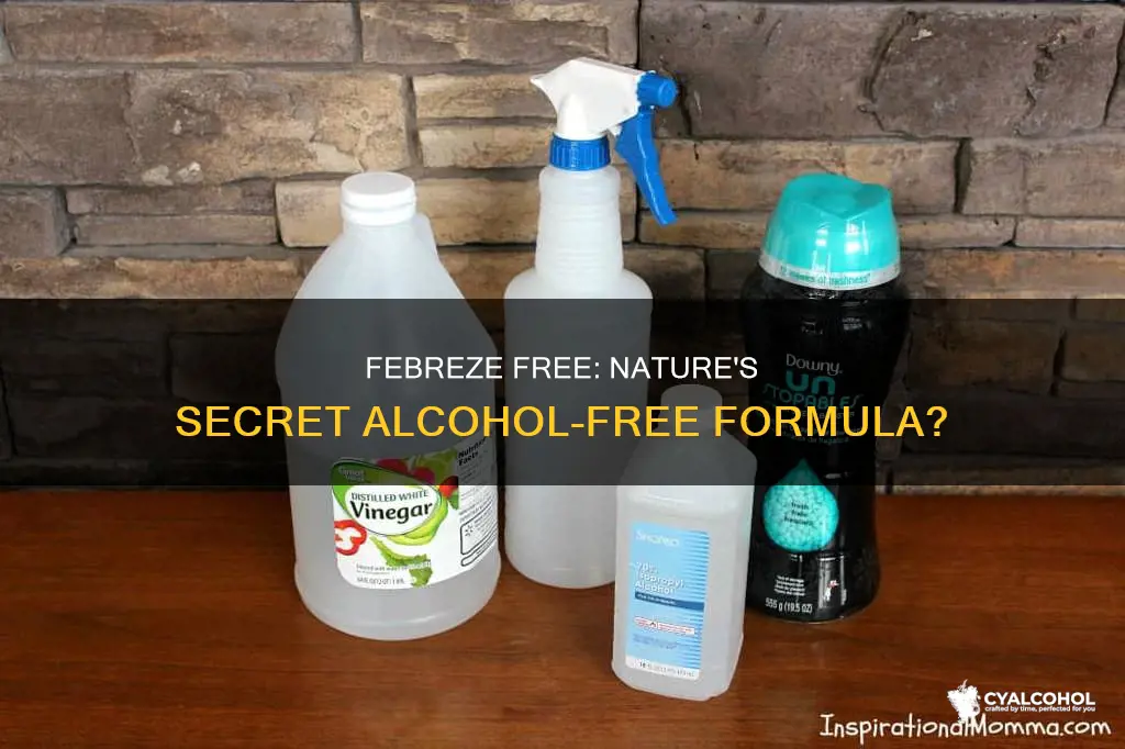 is febreze free-nature unscented fabric refresher spray just alcohol