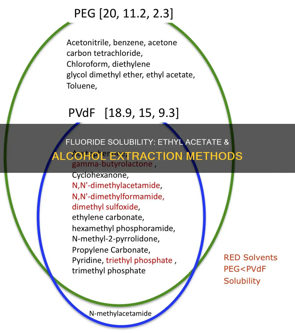 is fluoride soluble in ethyl acetate and alcohol extraction