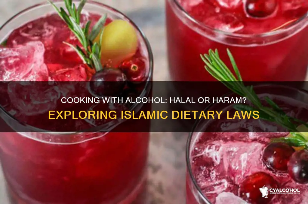 is food cooked with alcohol haram