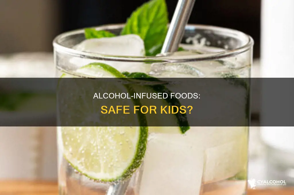 is food cooked with alcohol safe for children