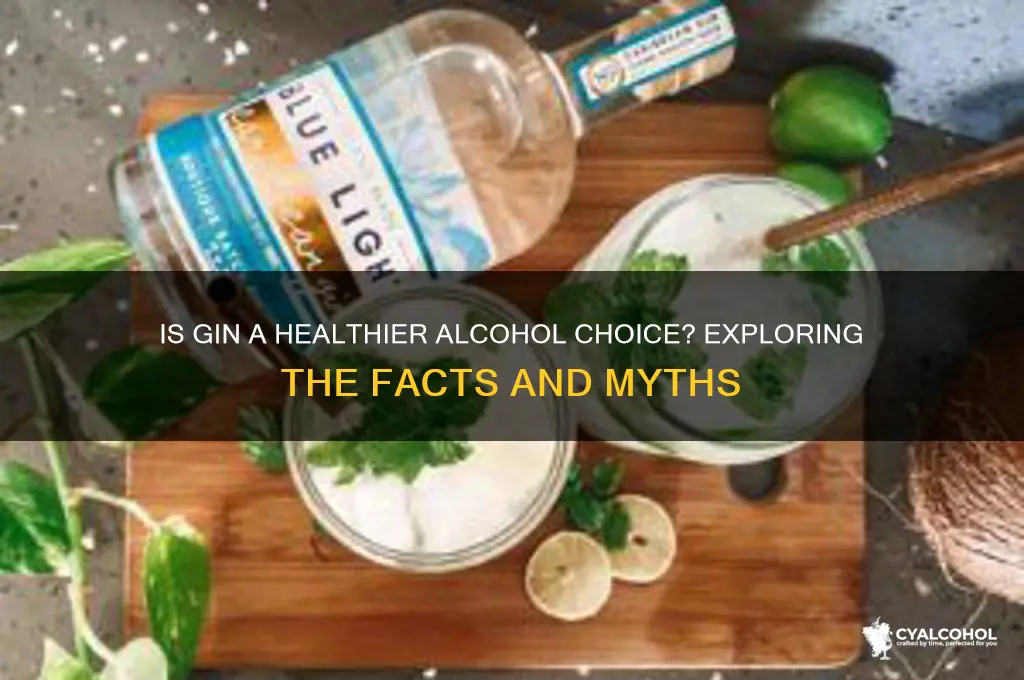 is gin healthy form of alcohol