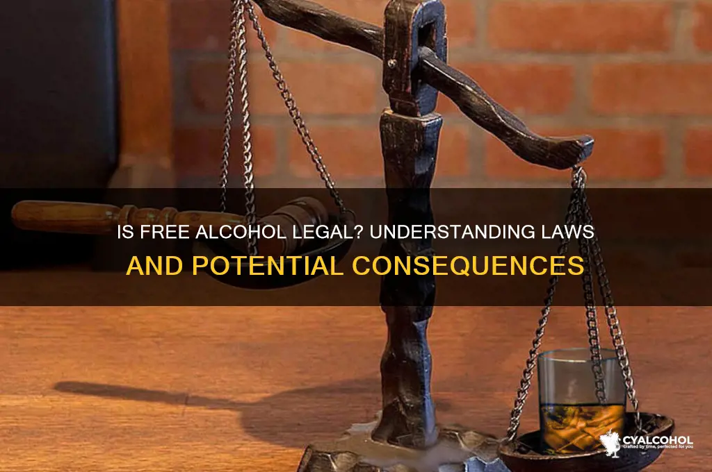 is giving alcohol away free illegal