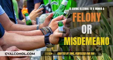 Alcohol to Minors: Felony or Misdemeanor?