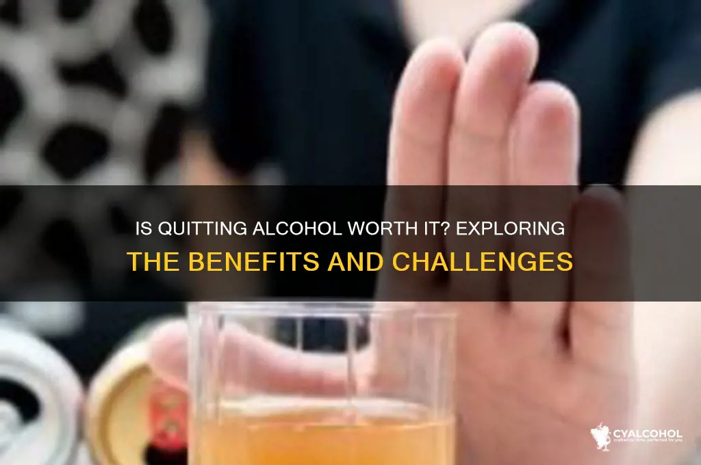 is giving up alcohol worth it