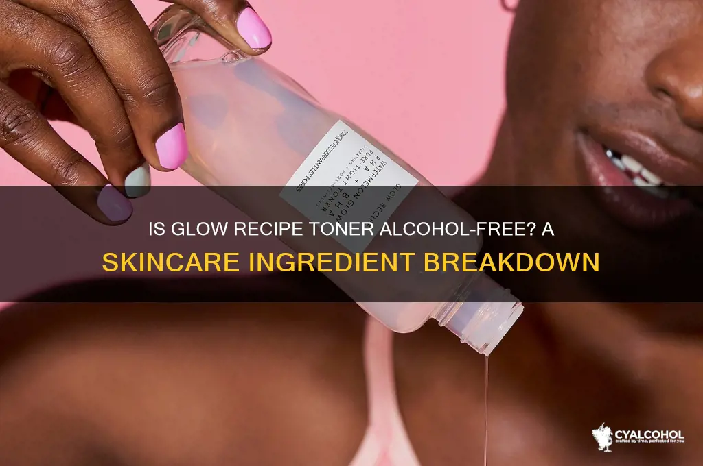 is glow recipe toner alcohol free