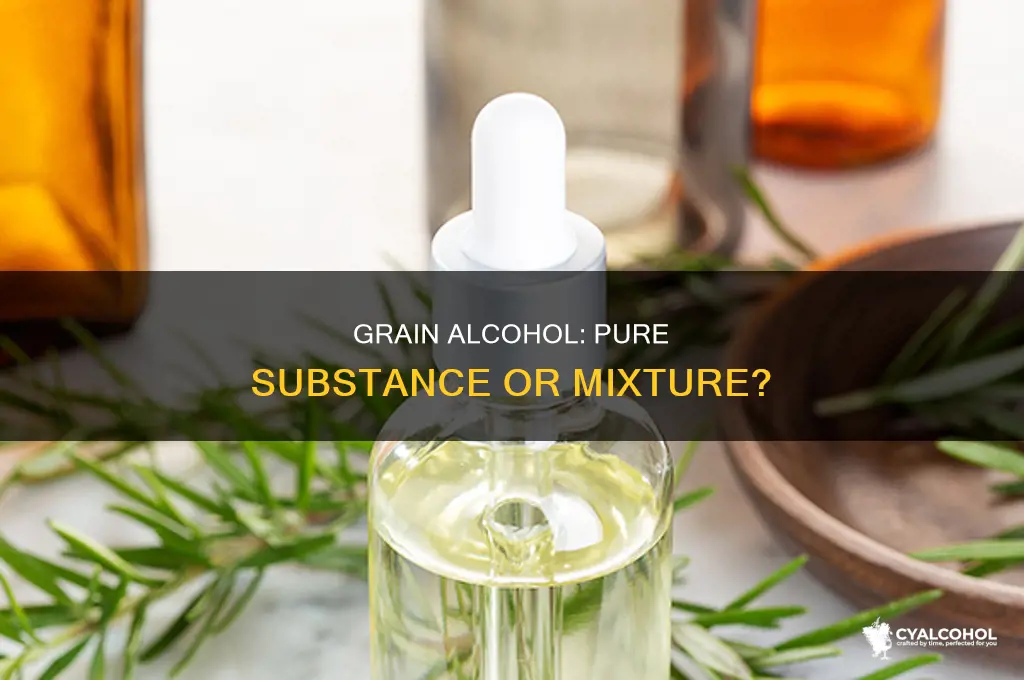 is grain alcohol a mixture or pure substance