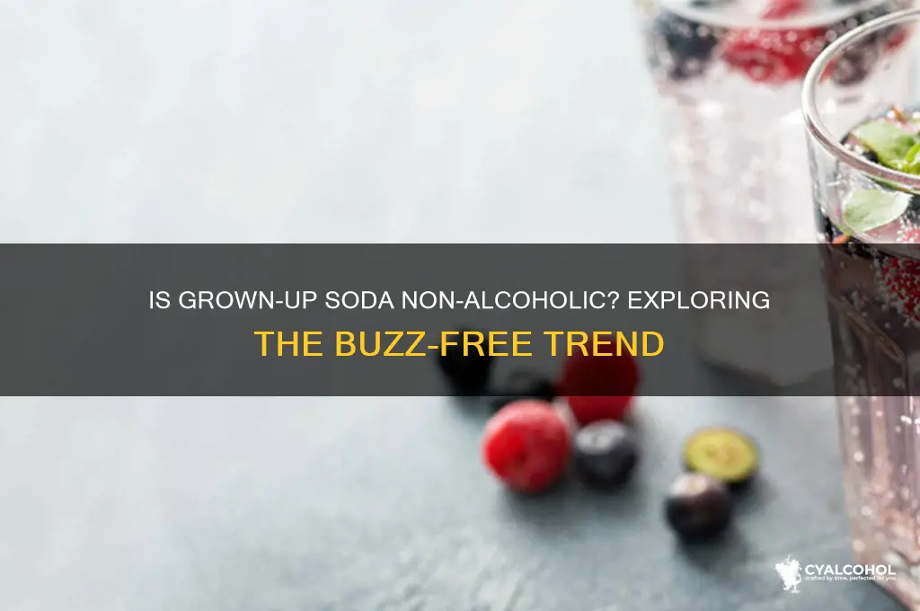 is grown up soda non alcoholic