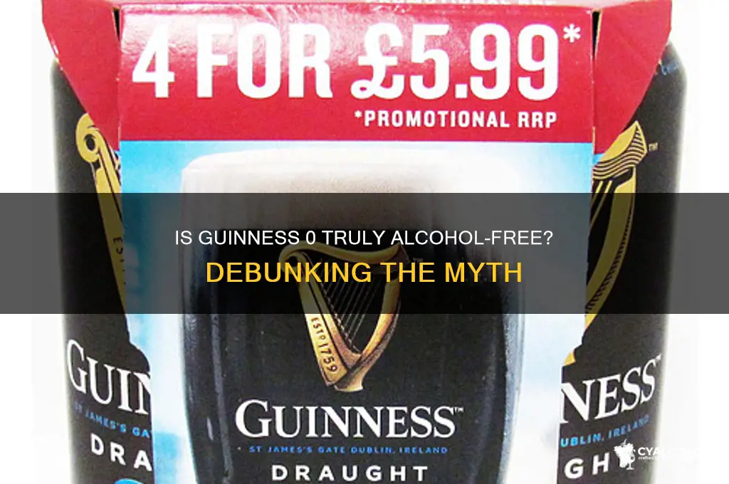 is guinness 0 actually alcohol free