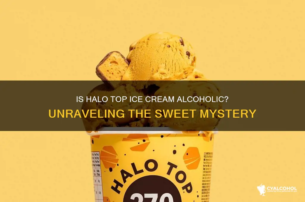is halo top ice cream alcoholic