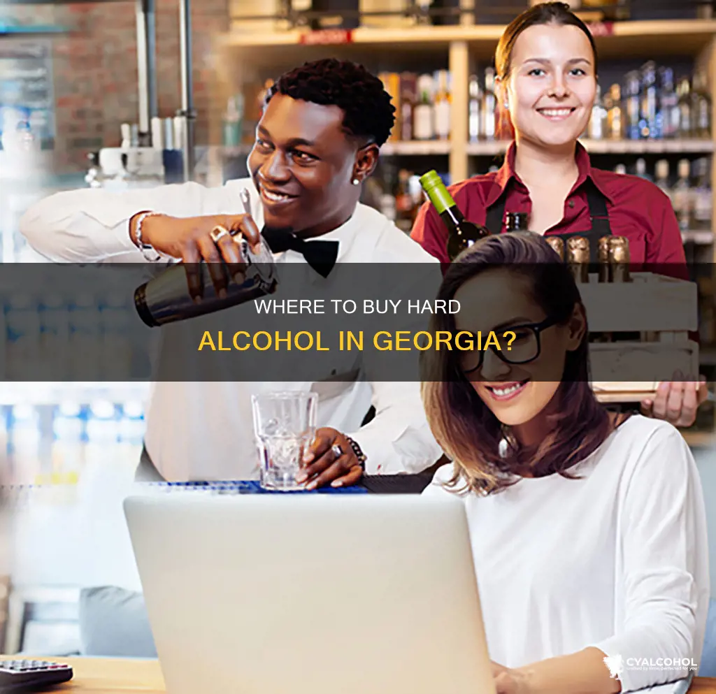 is hard alcohol sold in gricery stores in georgia