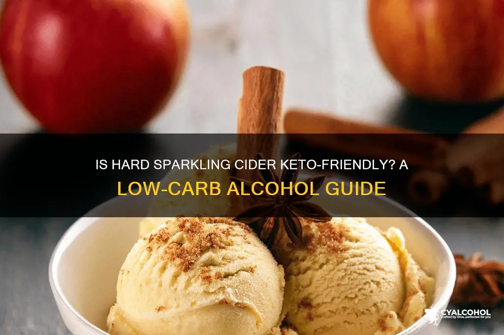 is hard sparkling alcoholic cider keto