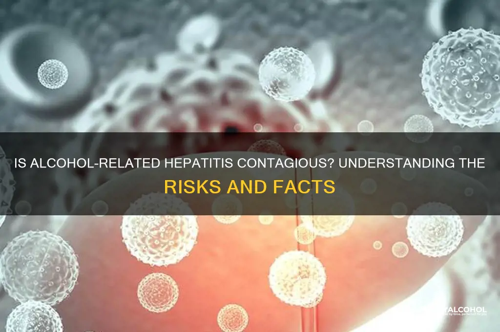 is hepatitis due to alcohol contagious