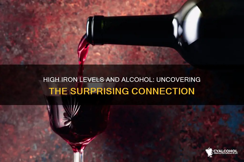 is high iron related to alcohol