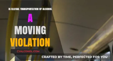 Alcohol Transportation: Moving Violation or Not?