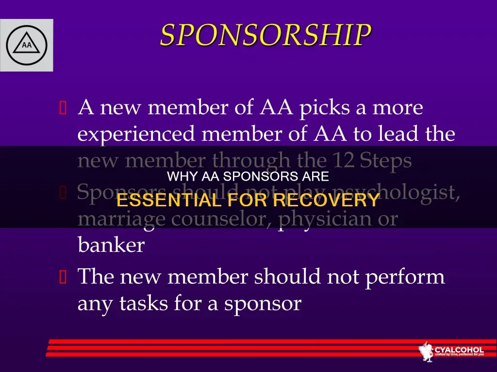 is it beneficial to have an alcoholics anonymous sponsor