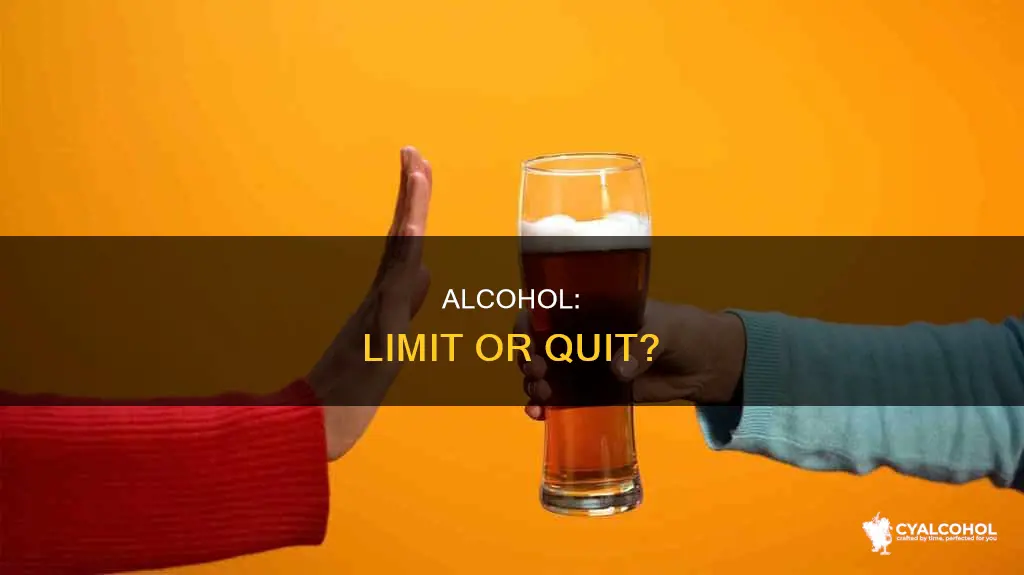 is it better to limit alcohol or quit cold turkey
