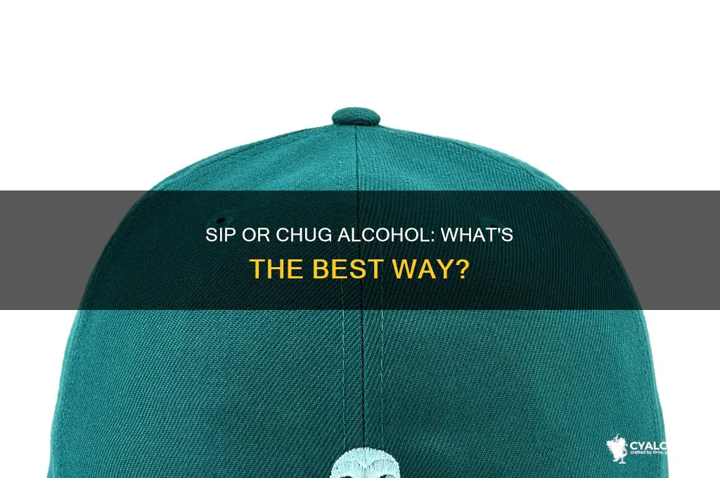 is it better to sip or chug alcohol