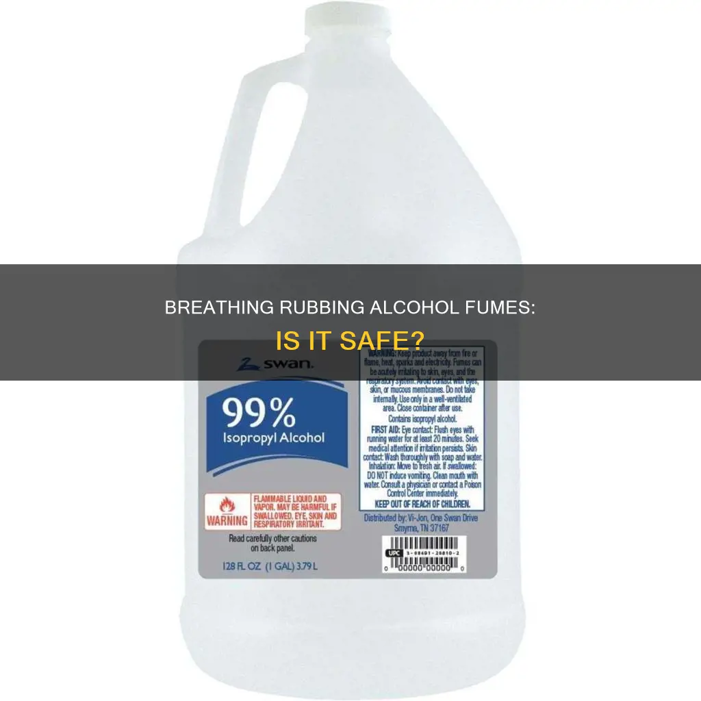 is it dangerous to breath the fumes of rubing alcohol