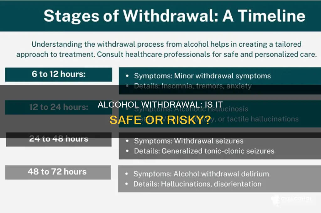 is it dangerous to go through alcohol withdrawal