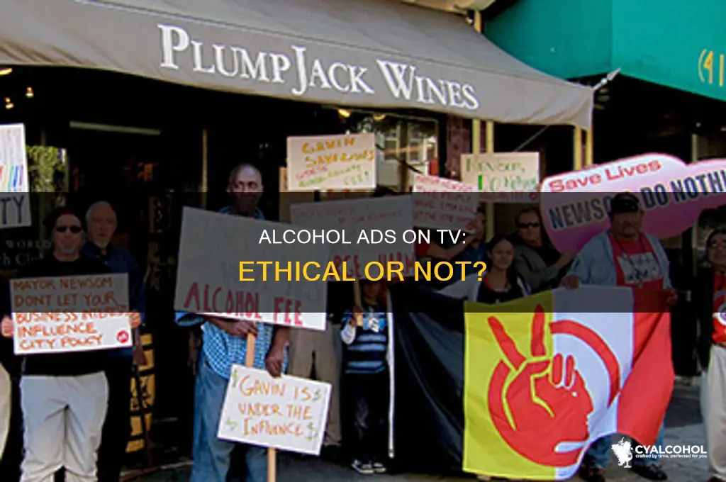 is it ethical to advertise alcohol on tv