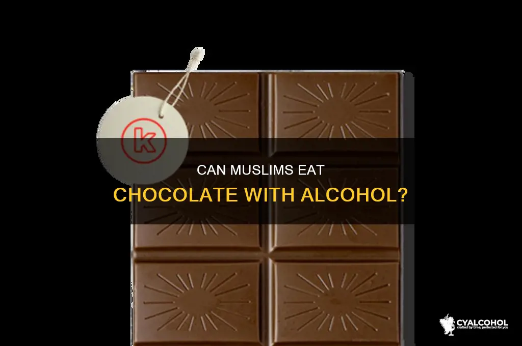 is it haram to eat chocolate with alcohol