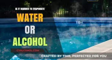 Evaporation Battle: Water vs Alcohol
