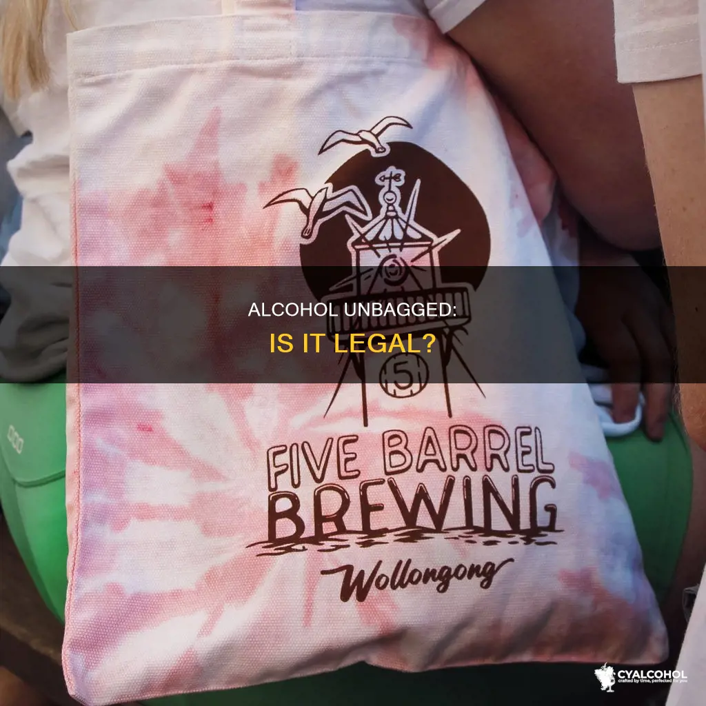 is it illegal not to put alcohol in a bag