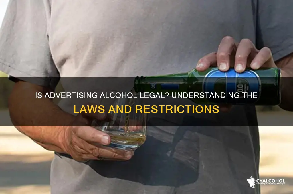 is it illegal to advertise alcohol