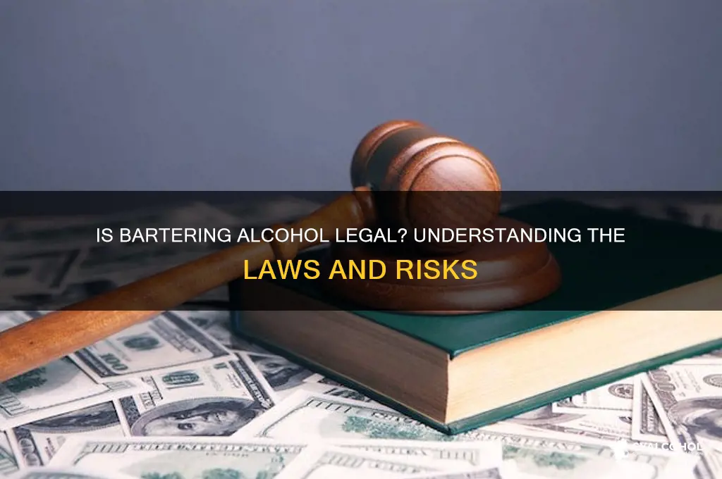 is it illegal to barter alcohol
