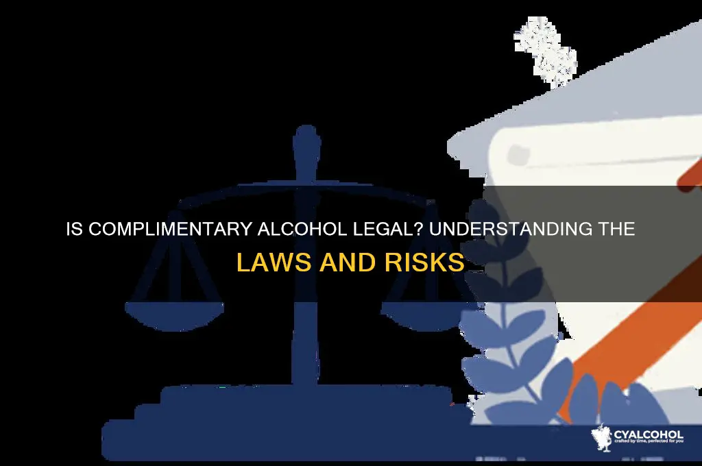 is it illegal to comp alcohol