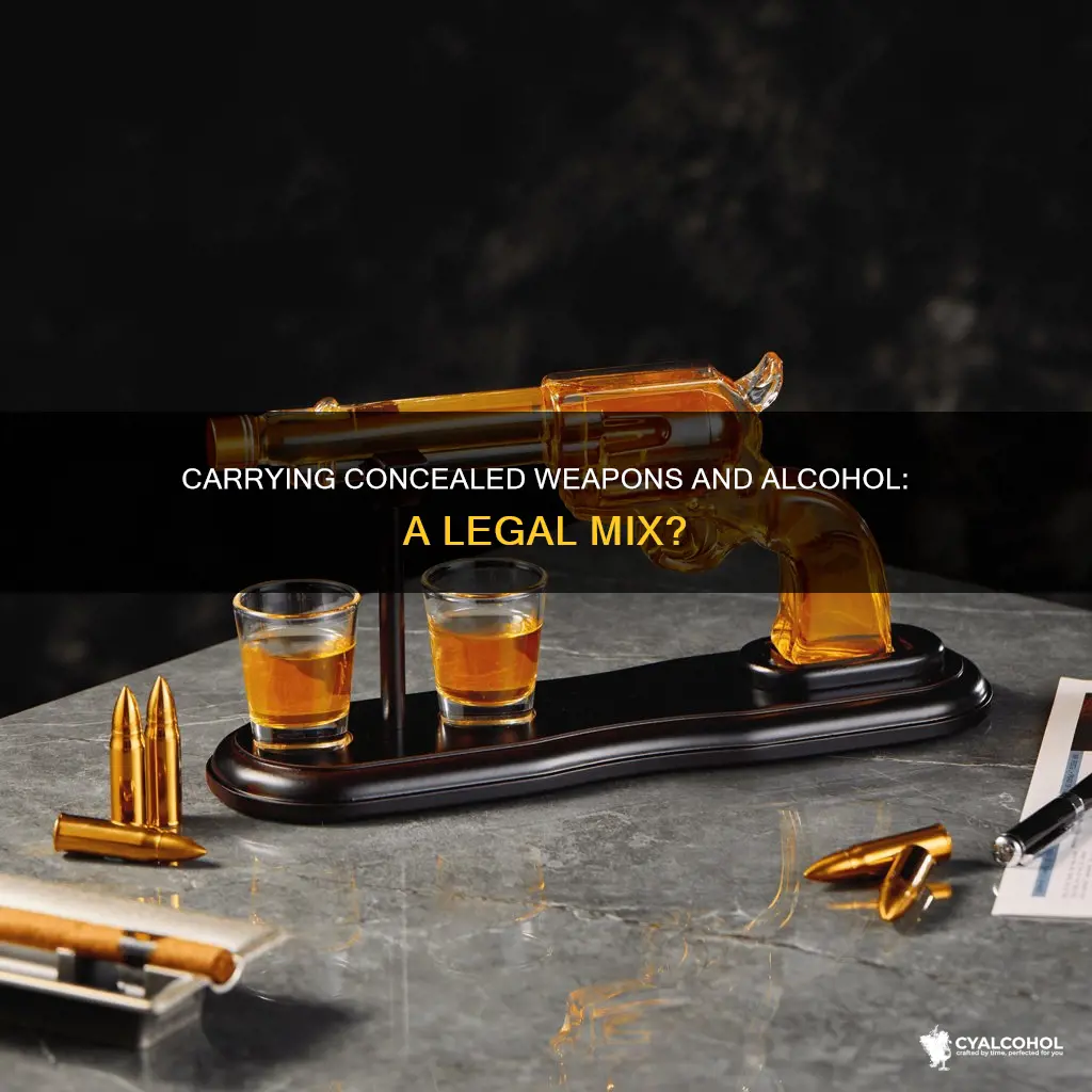 is it illegal to conceal carry and consume alcohol