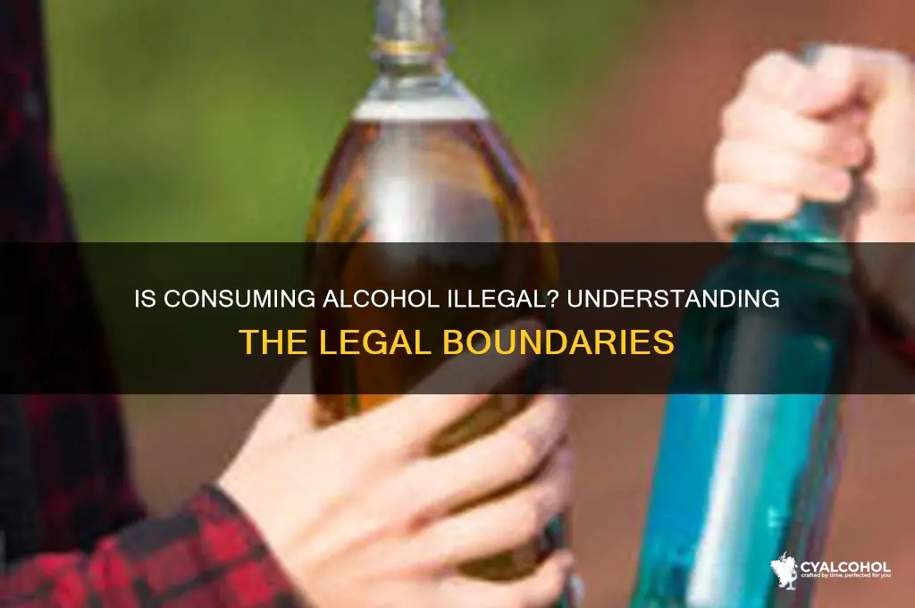 is it illegal to consume alcohol