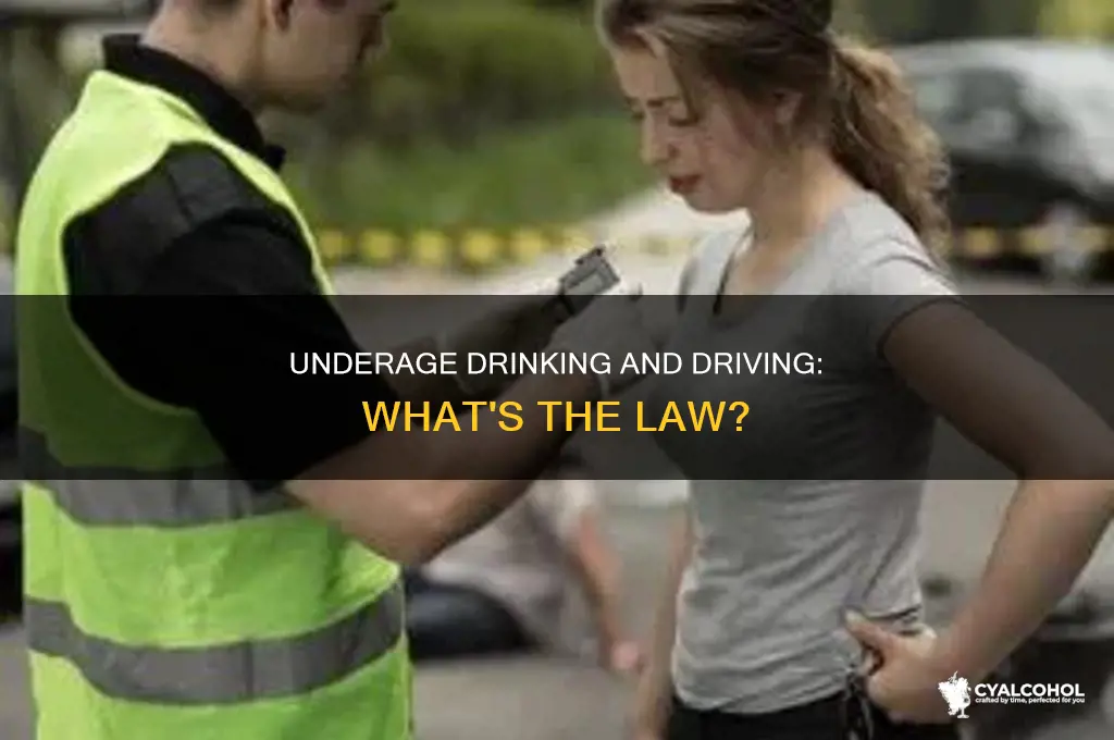 is it illegal to drive with alcohol underage