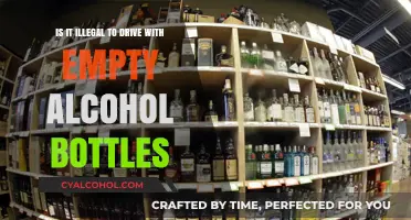 Empty Alcohol Bottles: Legal to Drive With?